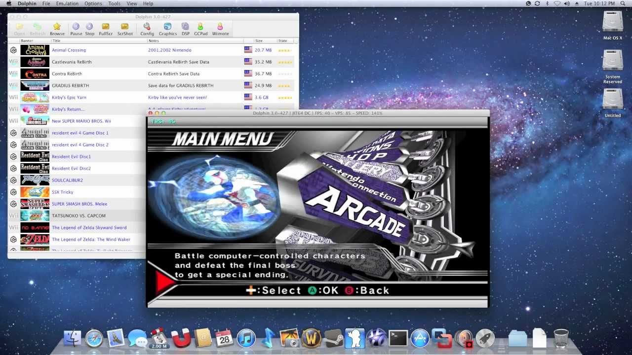 best configuration for dolphin emulator on mac